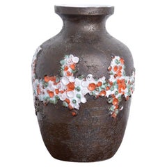 Jarrón Brutalista de Cerámica Negra by Perignem