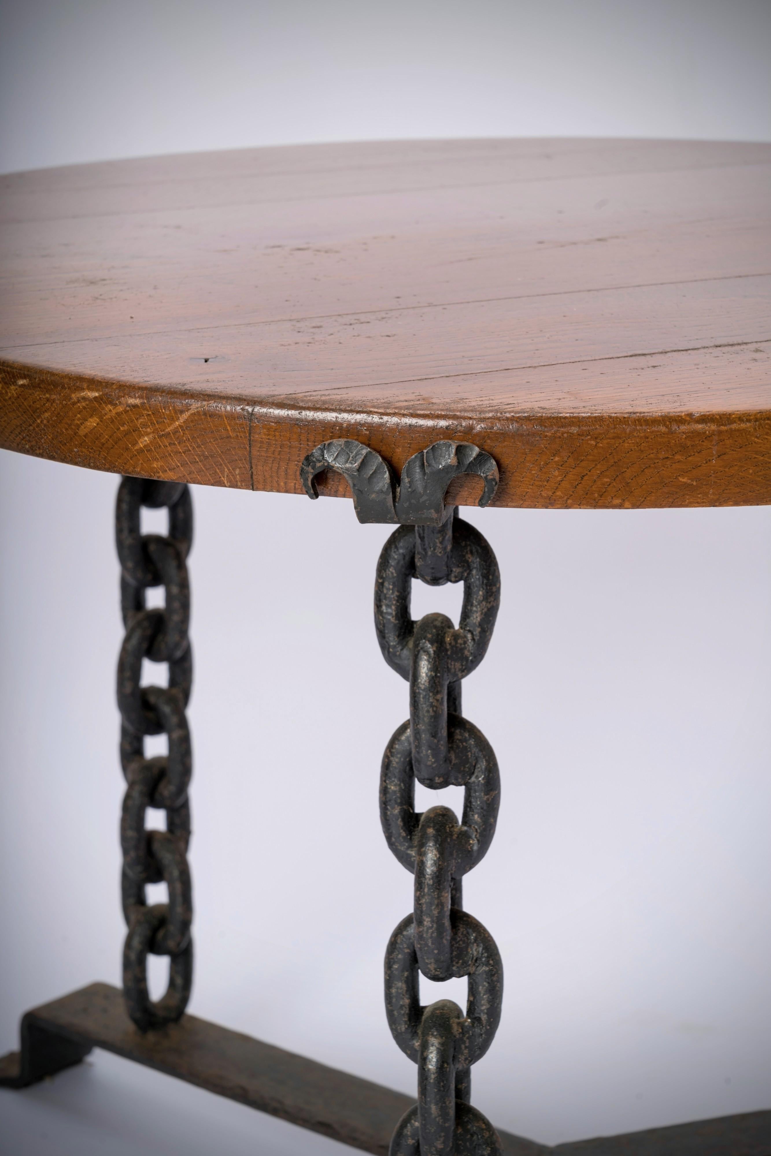 welded chain table legs