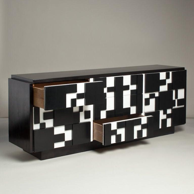 black and white dressers