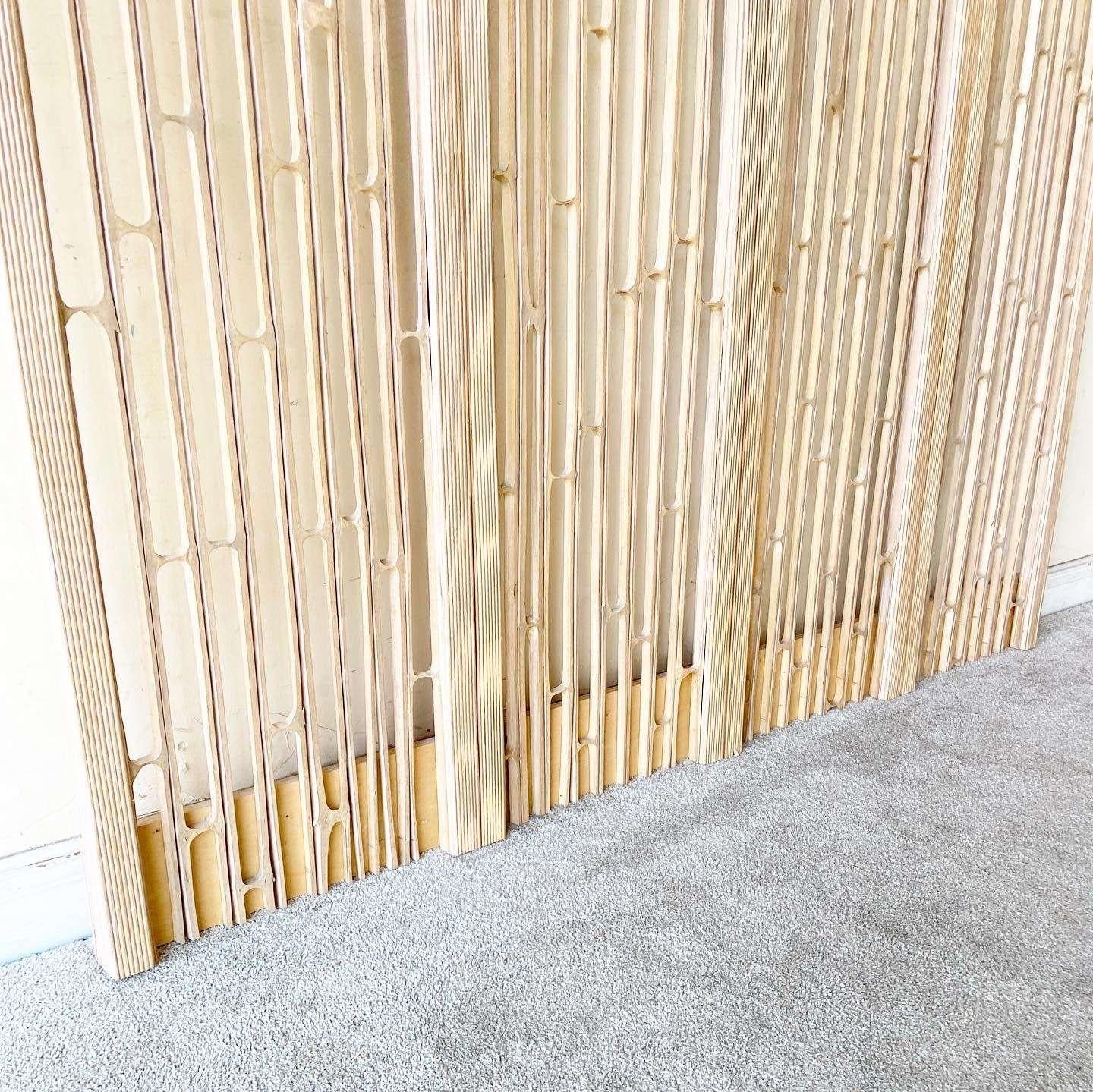 Brutalist Boho Pencil Reed King Size Headboard 2