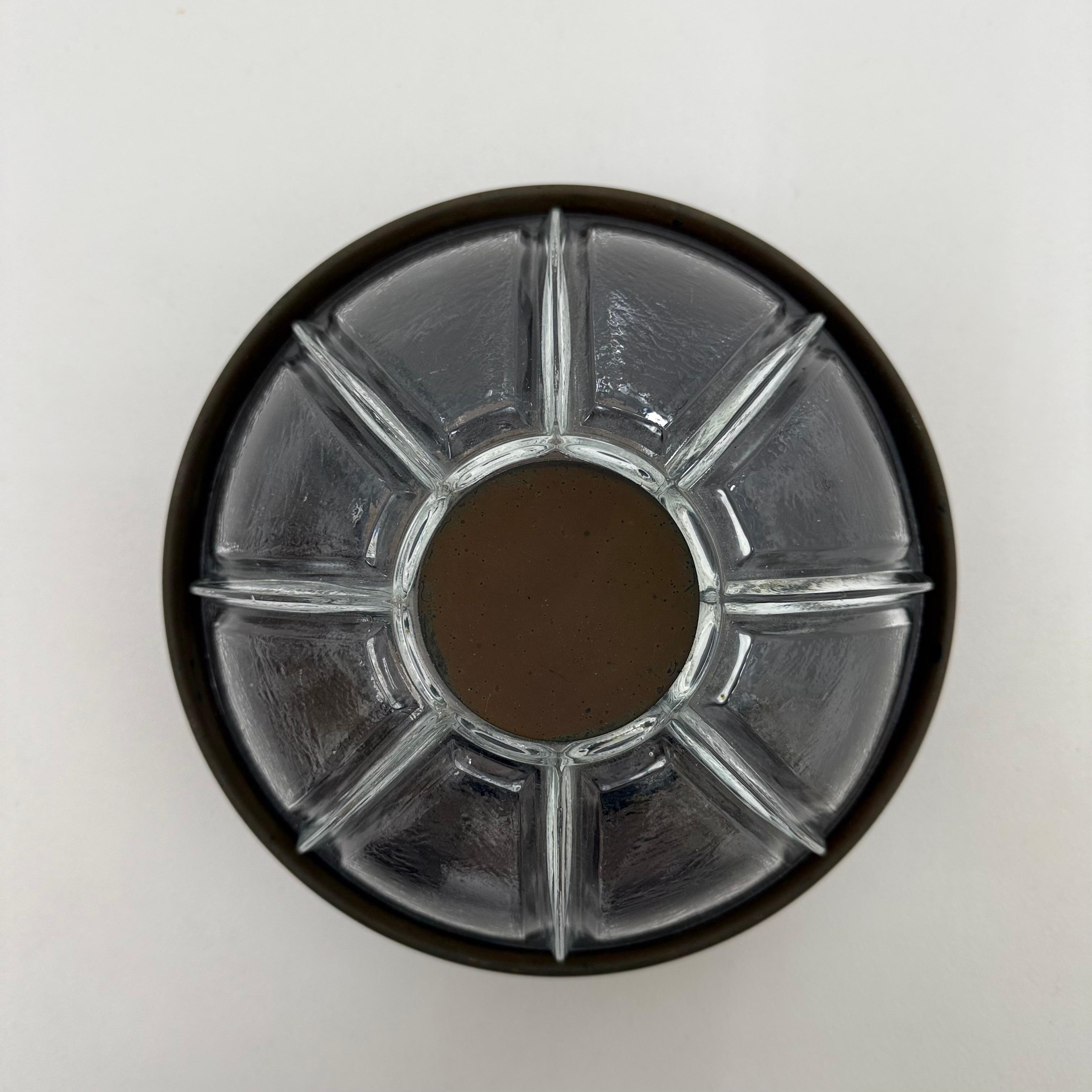 Applique brutaliste Boom en cuivre et verre de Bega Lights du Limbourg, Allemagne en vente 7