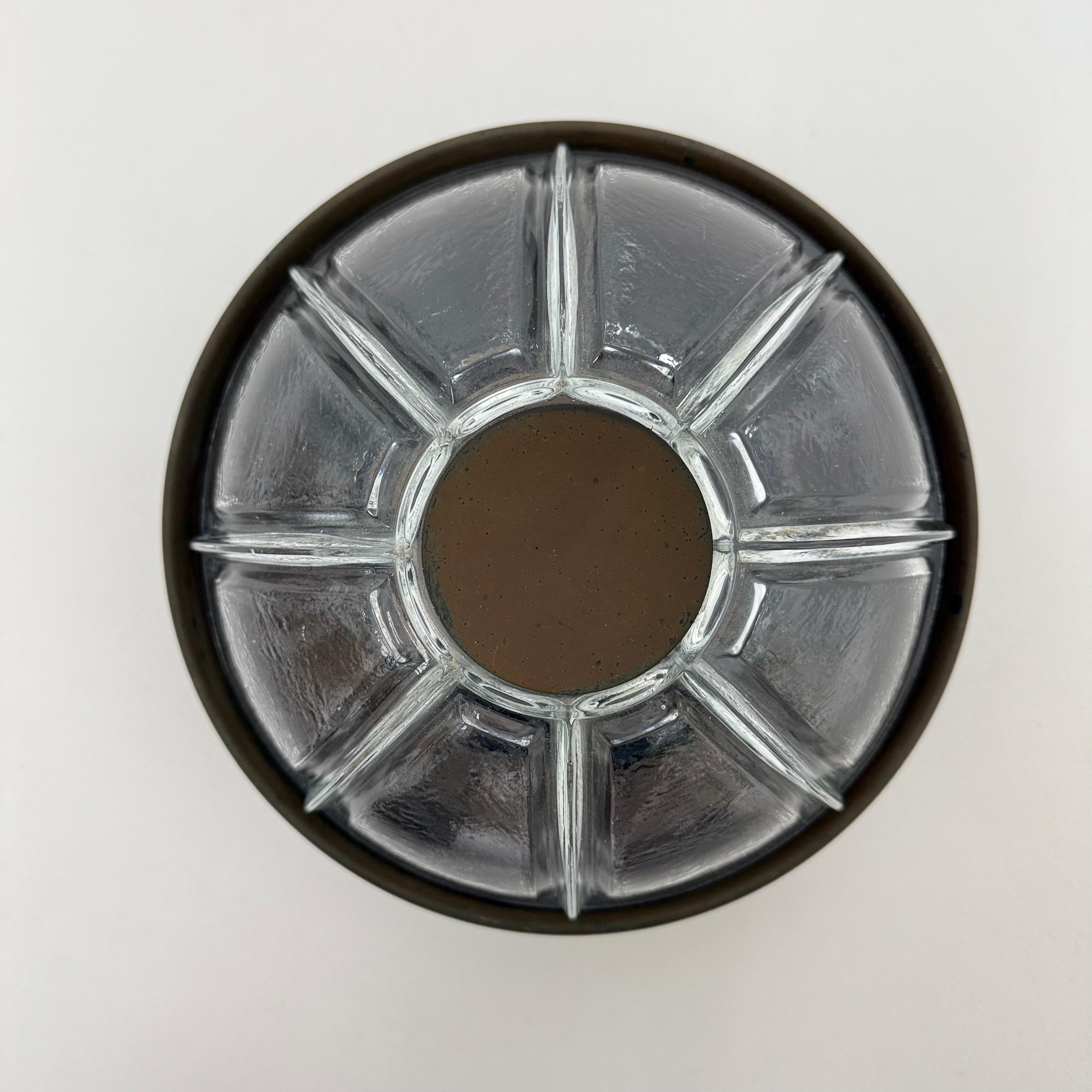 Applique brutaliste Boom en cuivre et verre de Bega Lights du Limbourg, Allemagne en vente 8
