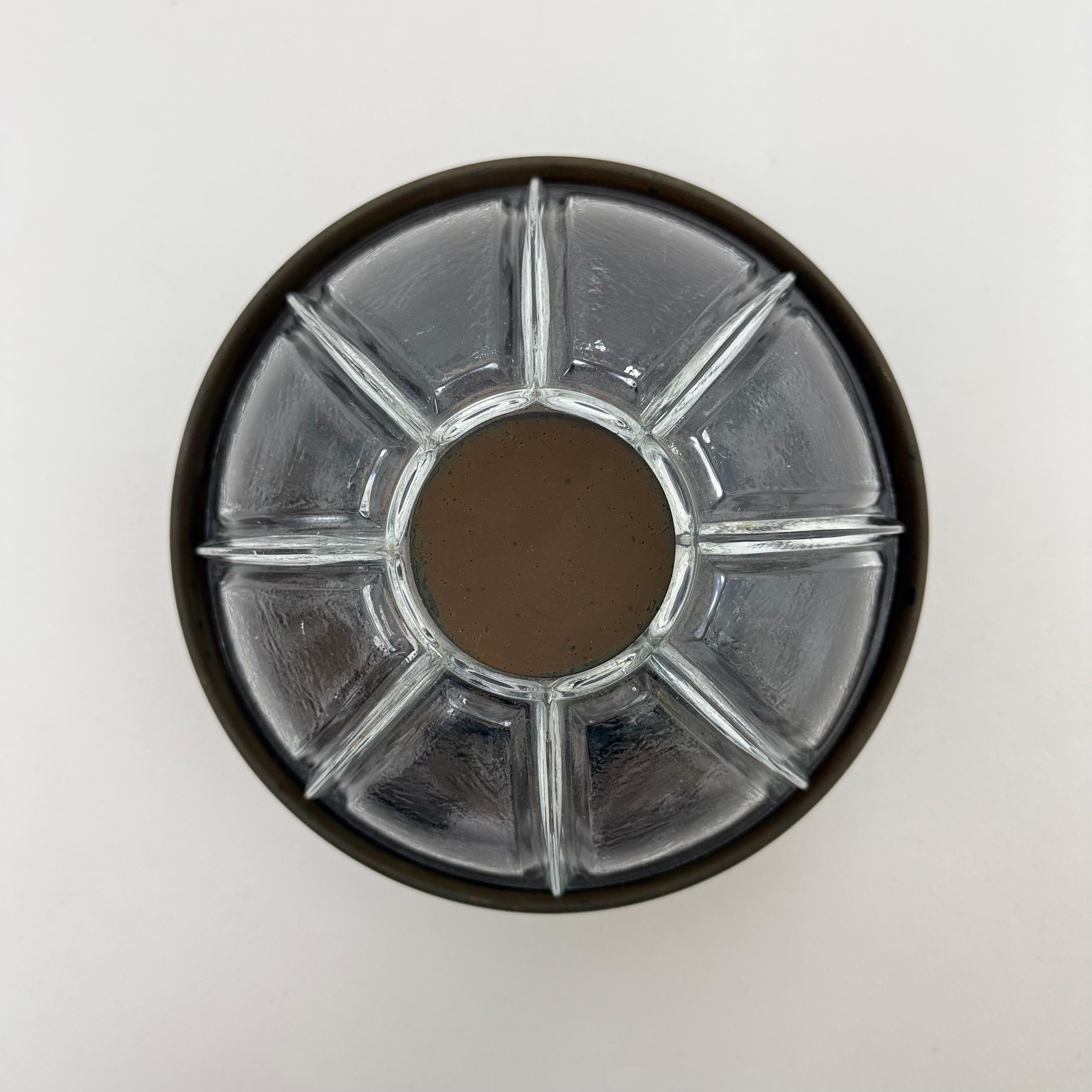 Applique brutaliste Boom en cuivre et verre de Bega Lights du Limbourg, Allemagne en vente 9