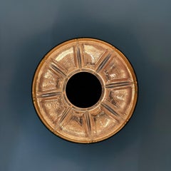 Brutalist Boom Copper and Glass Wall Light by Bega Lights from Limburg, Germany