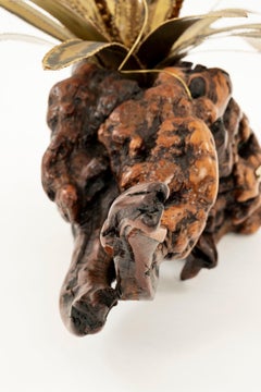 Brutalist Brass Driftwood Coral Sculpture