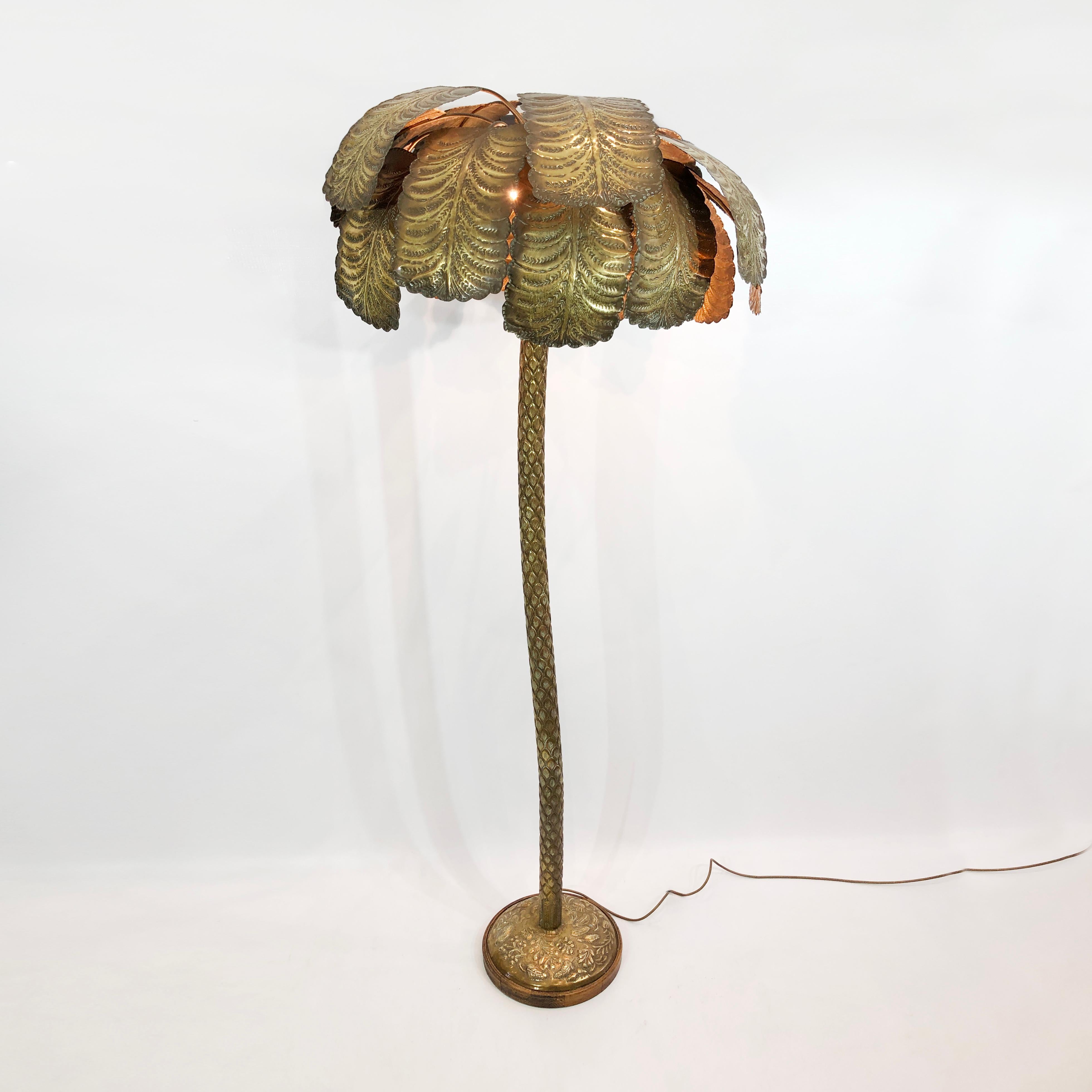 lampe palmier laiton jansen prix