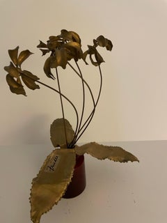 Brutalist Brass Tree Sculpture by Friedle, Circa 1970s