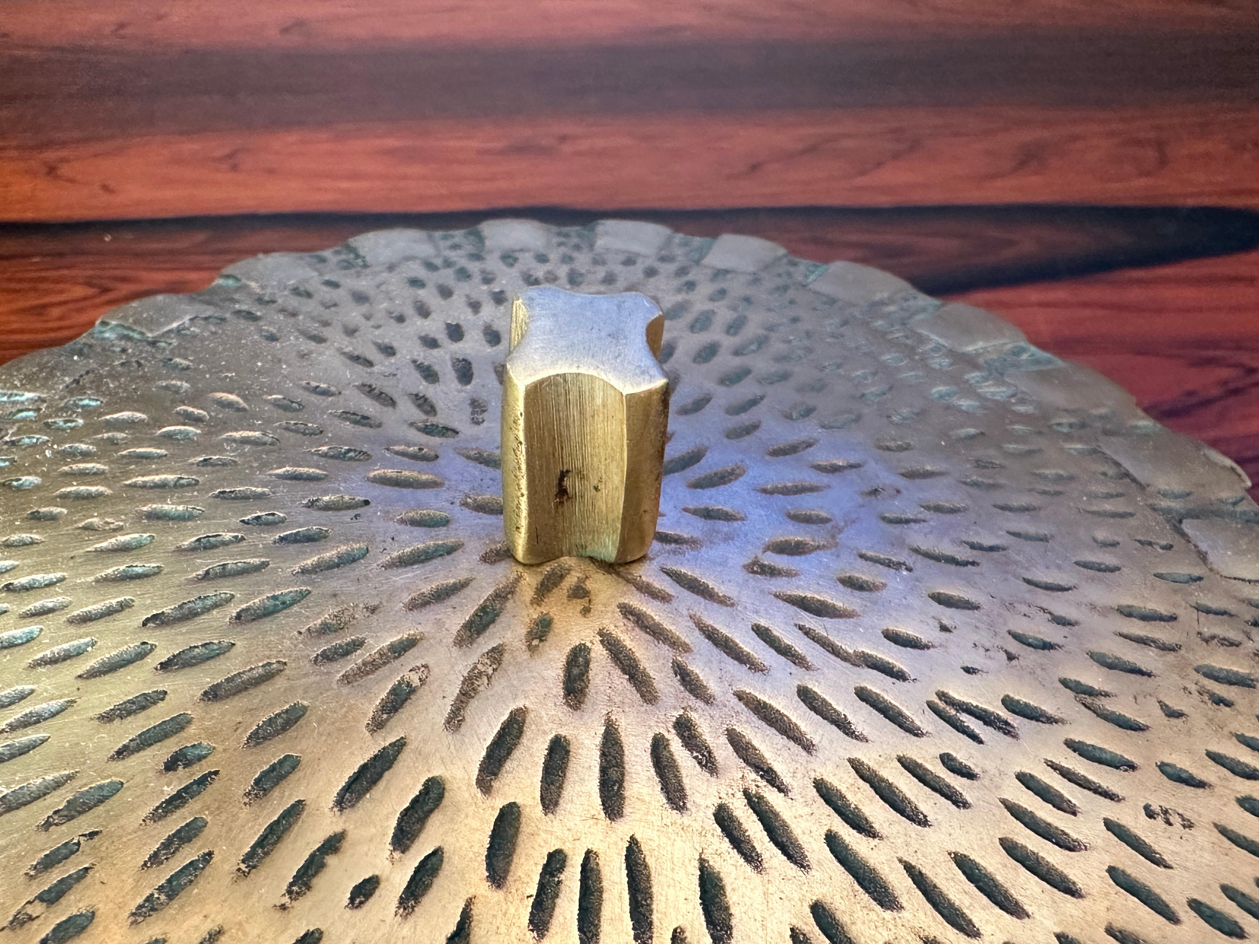 Brutalist Brass Trinket Bowl Box 5