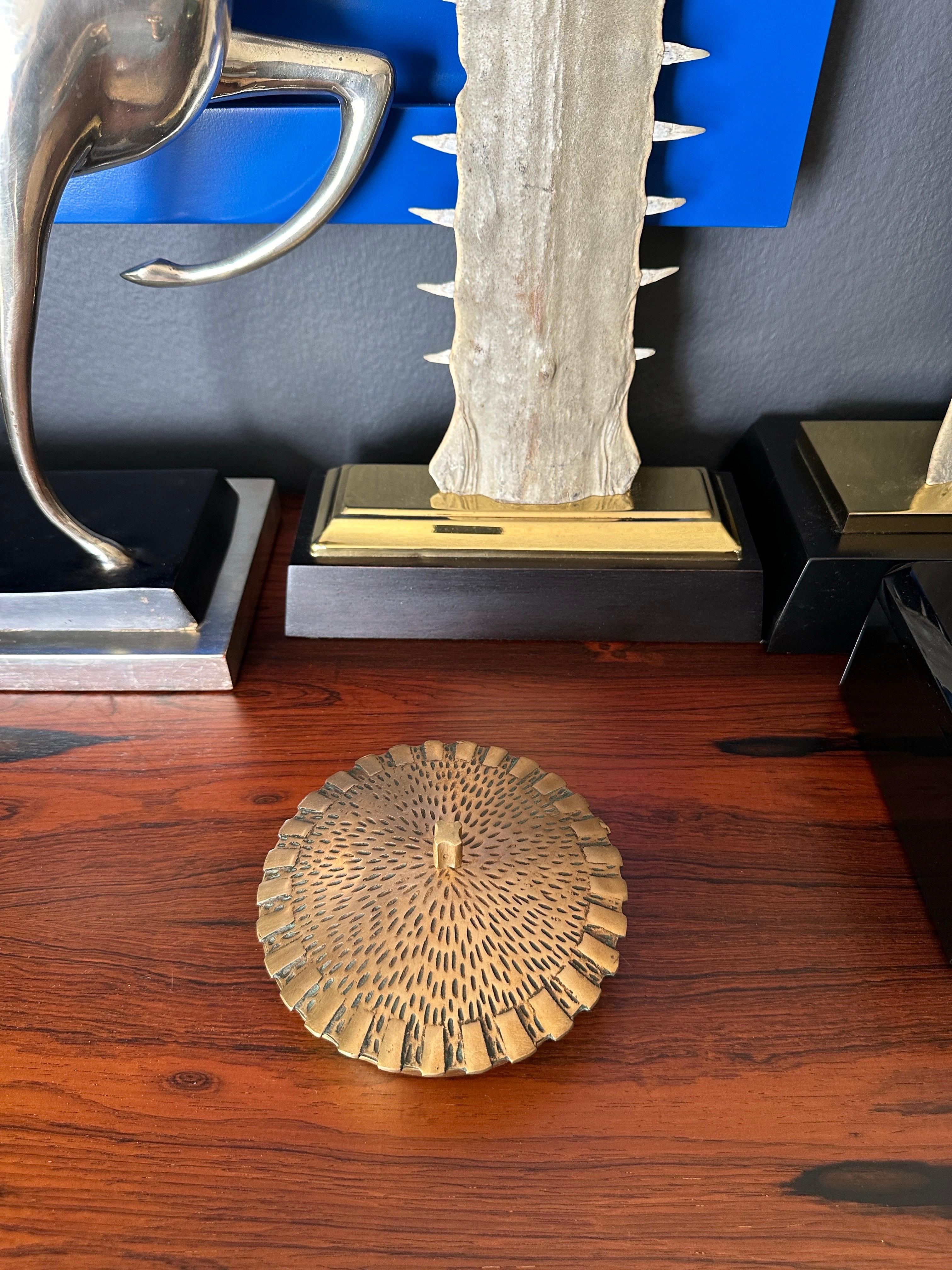 Brutalist Brass Trinket Bowl Box 6