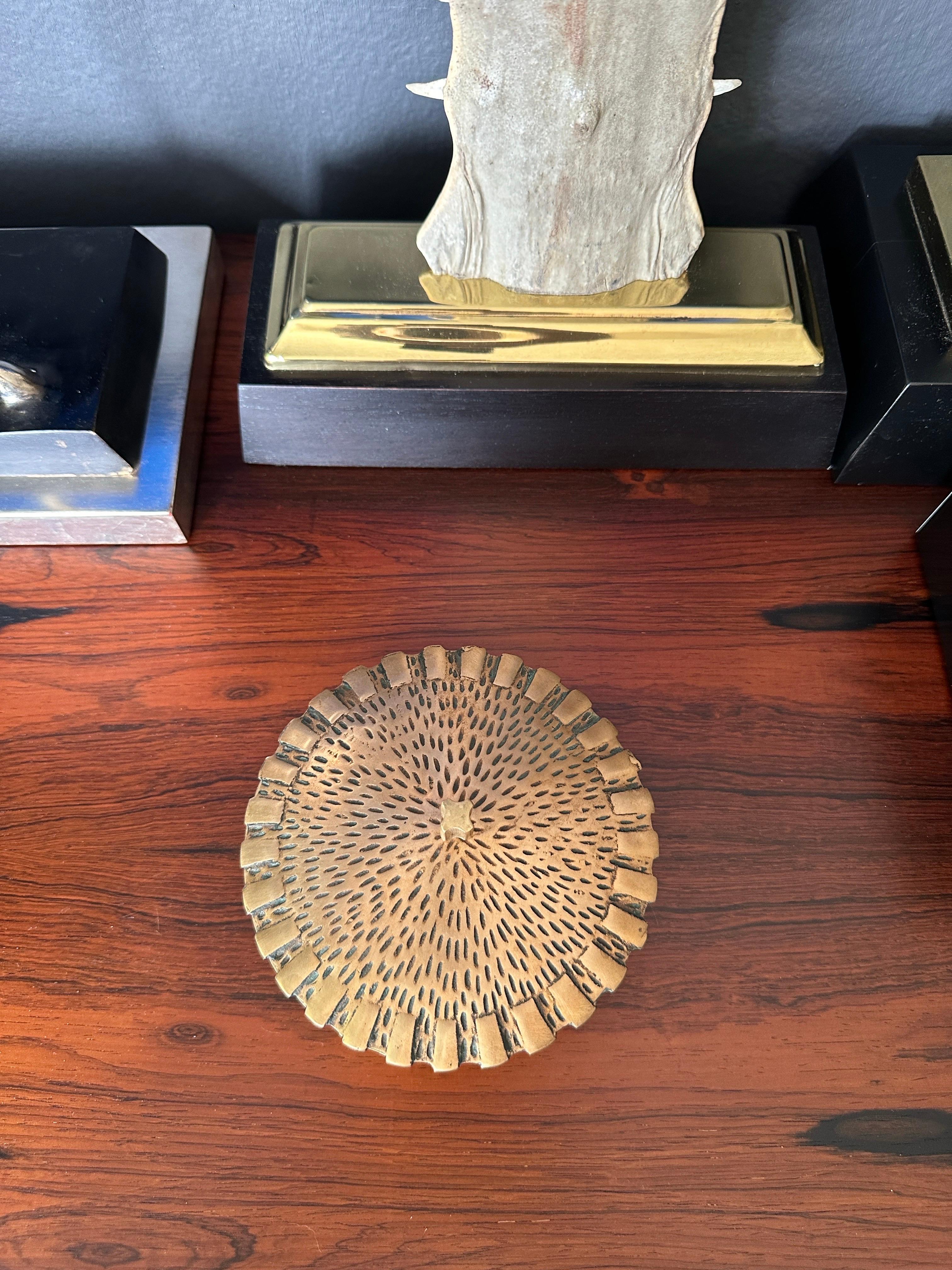 Brutalist Brass Trinket Bowl Box 7