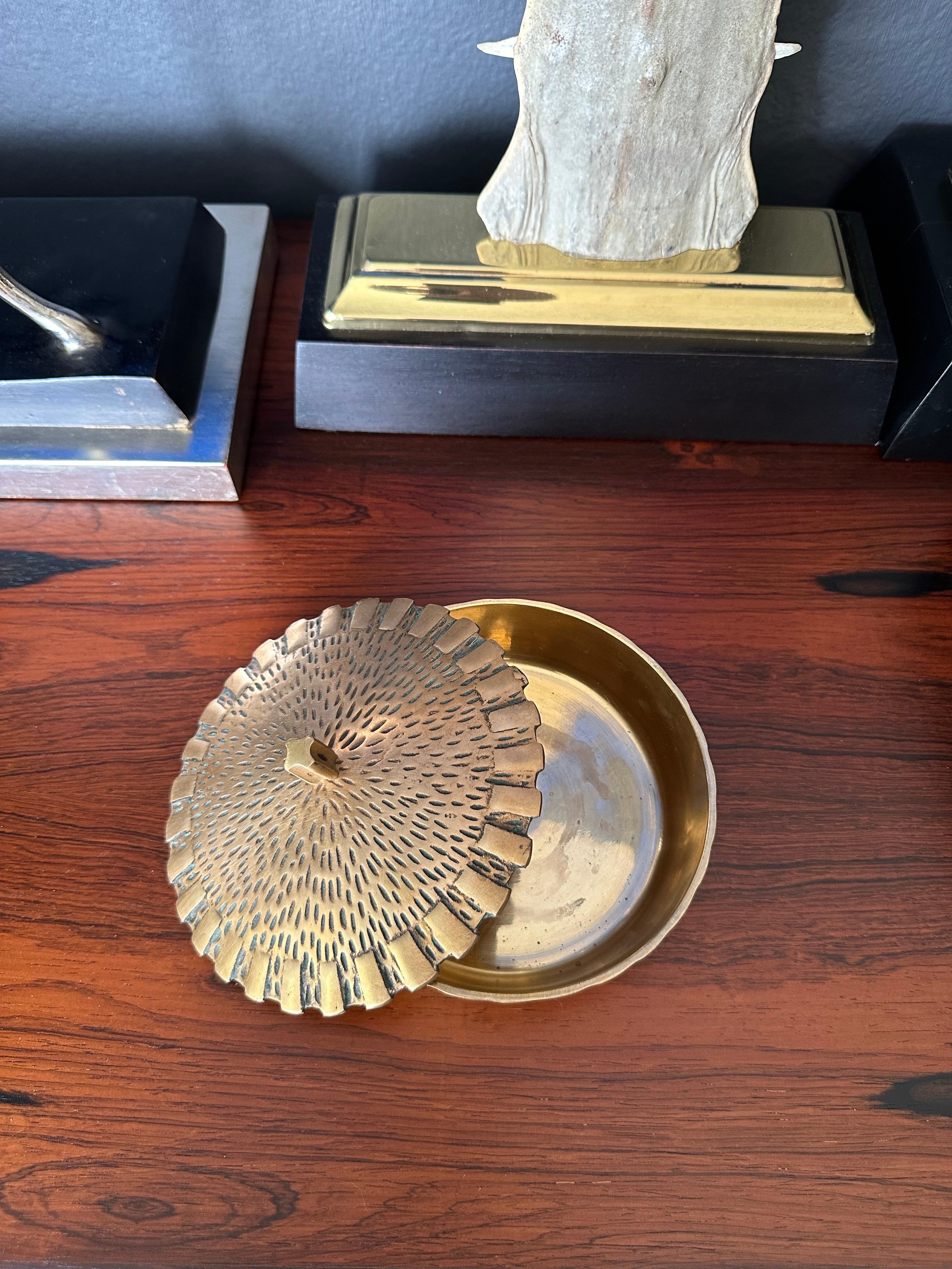 Brutalist Brass Trinket Bowl Box 8
