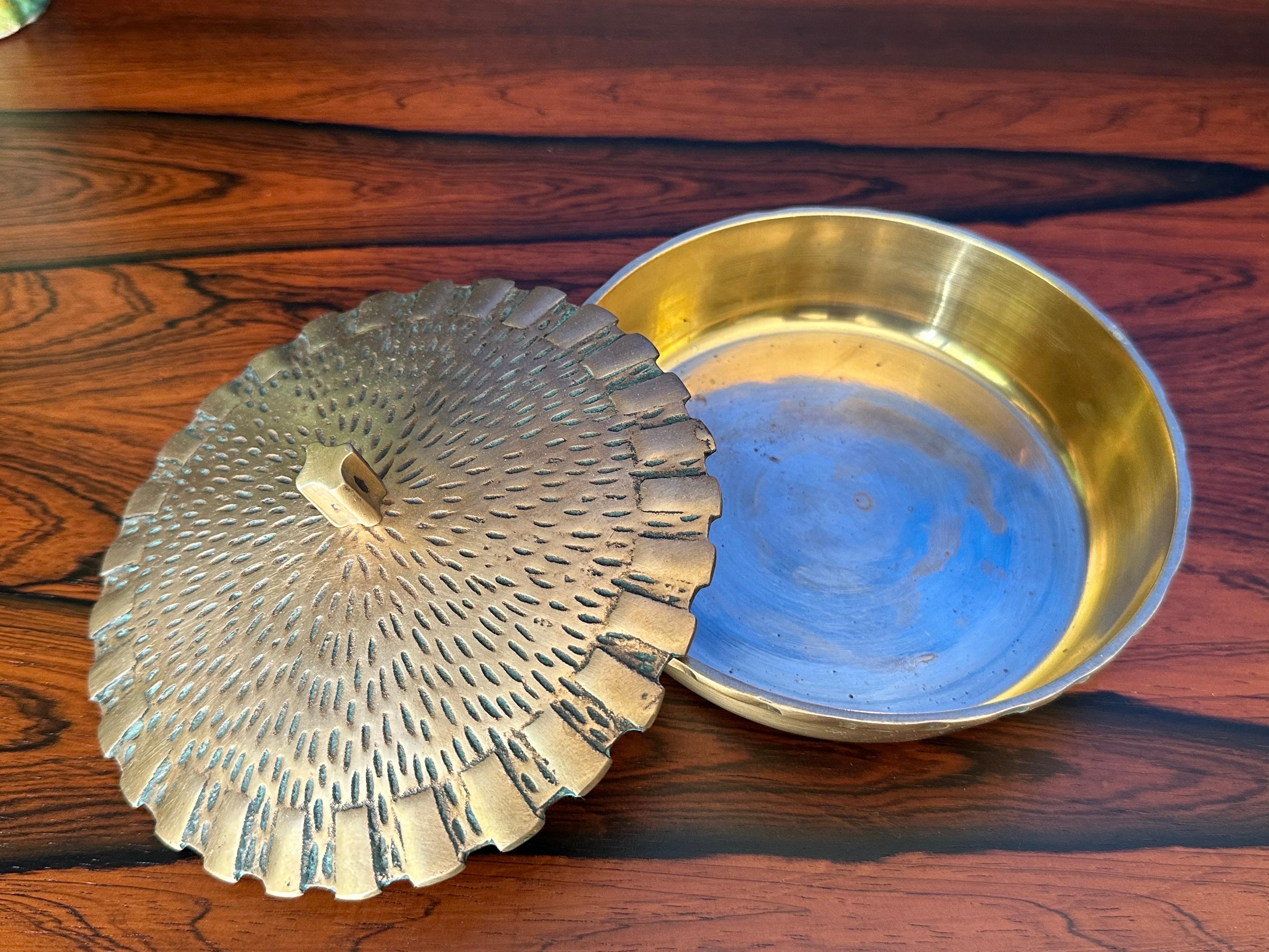 Brutalist Brass Trinket Bowl Box 1