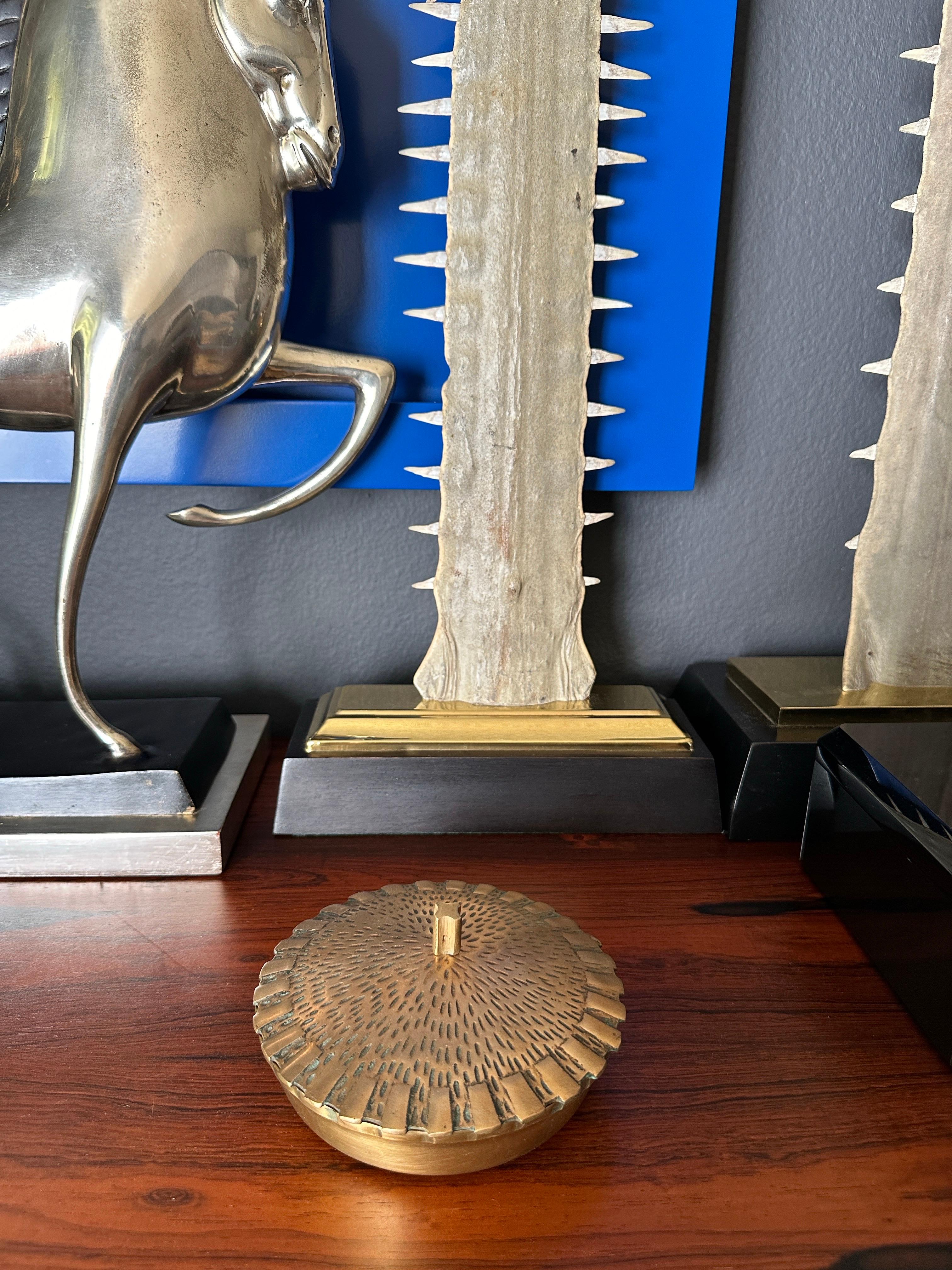 Brutalist Brass Trinket Bowl Box 4
