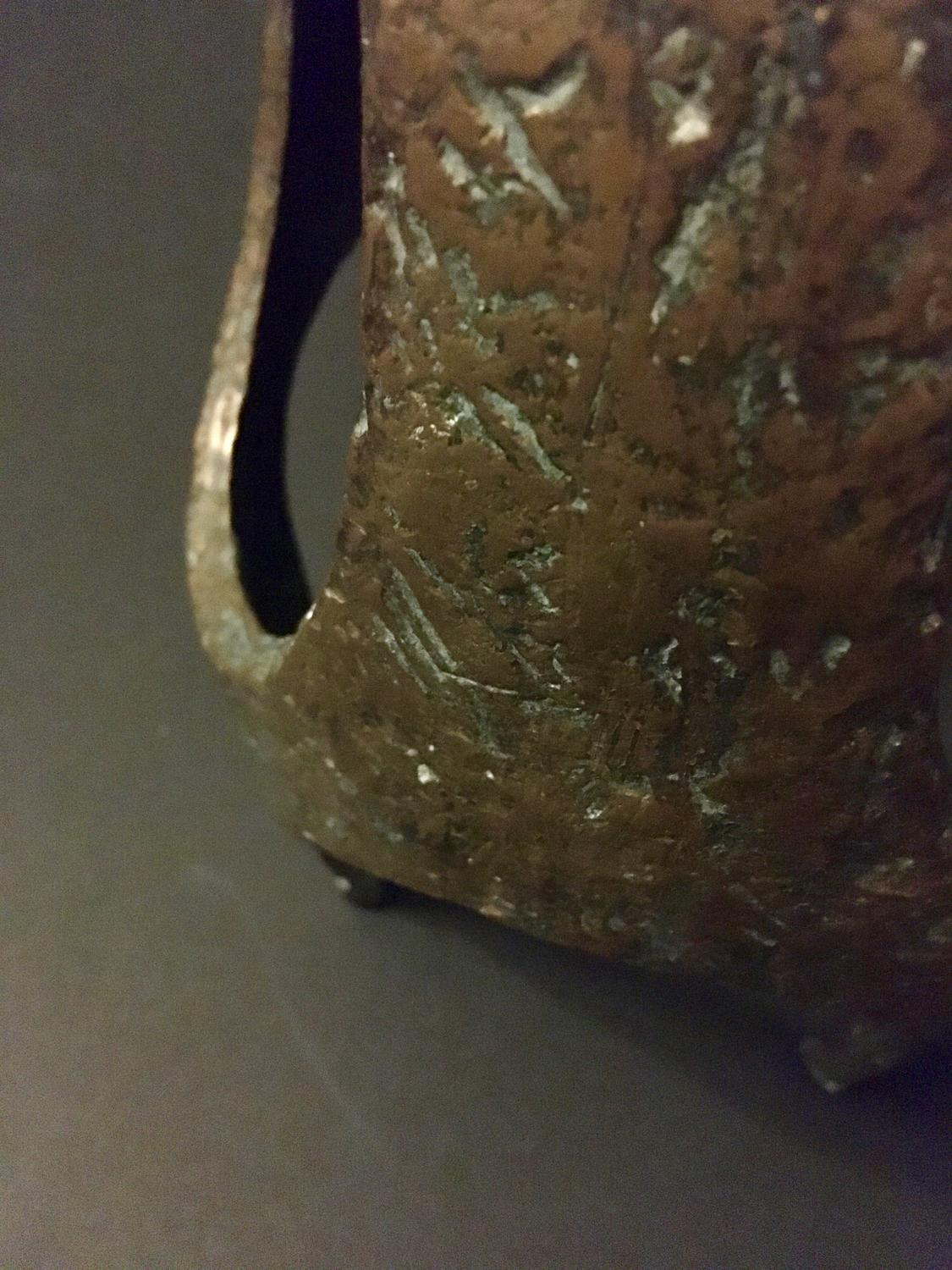 Brutalist Bronze Candle Holder, Germany Mid-20th Century In Good Condition For Sale In London, GB