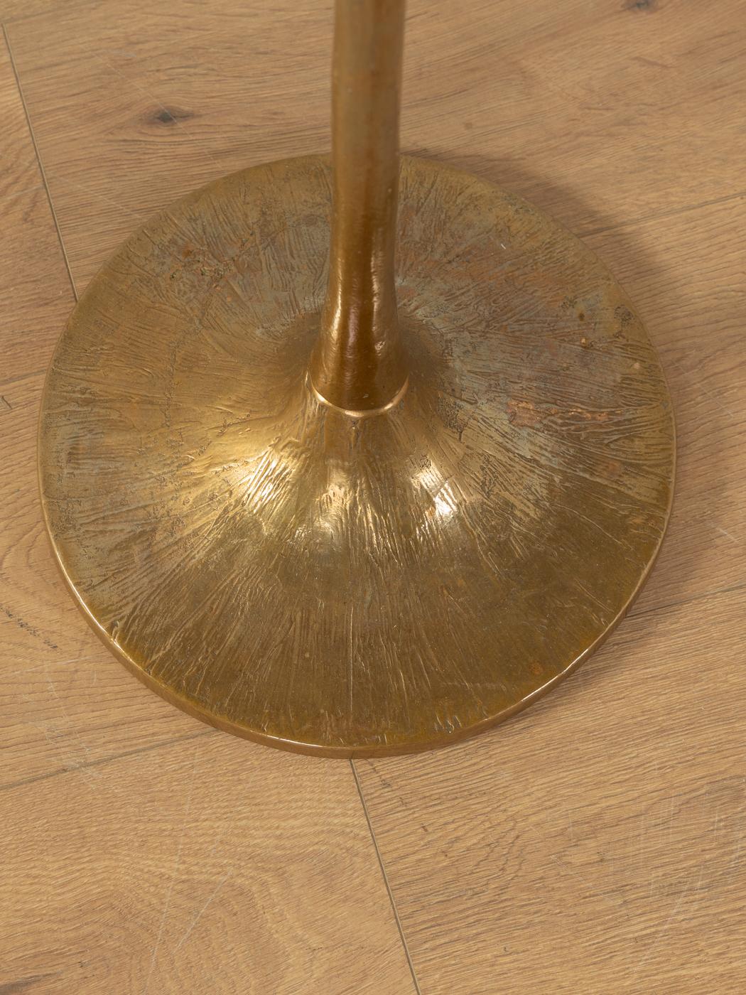 Brutalistischer Bronze-Kerzenhalter, Michael Harjes (Ende des 20. Jahrhunderts) im Angebot