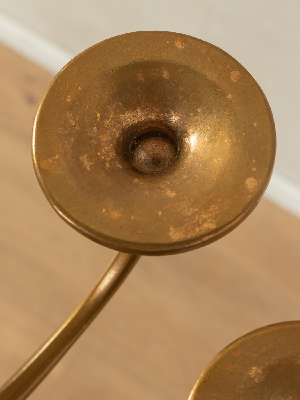 Brutalistischer Bronze-Kerzenhalter, Michael Harjes im Angebot 2