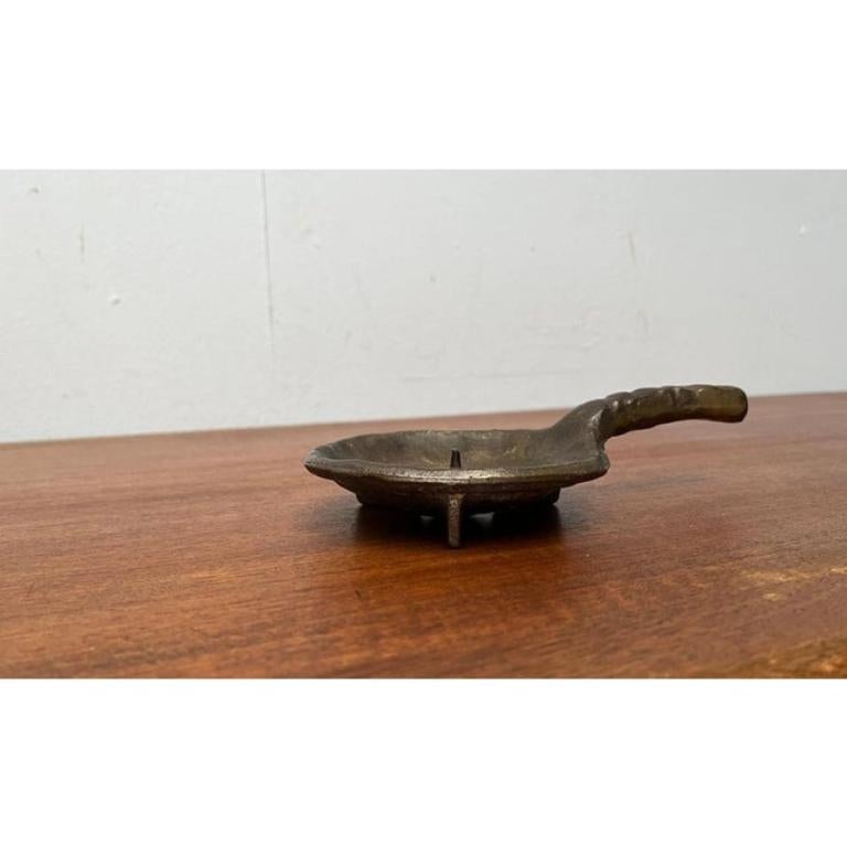 Brutalist Bronze Candleholder 1970s For Sale 6