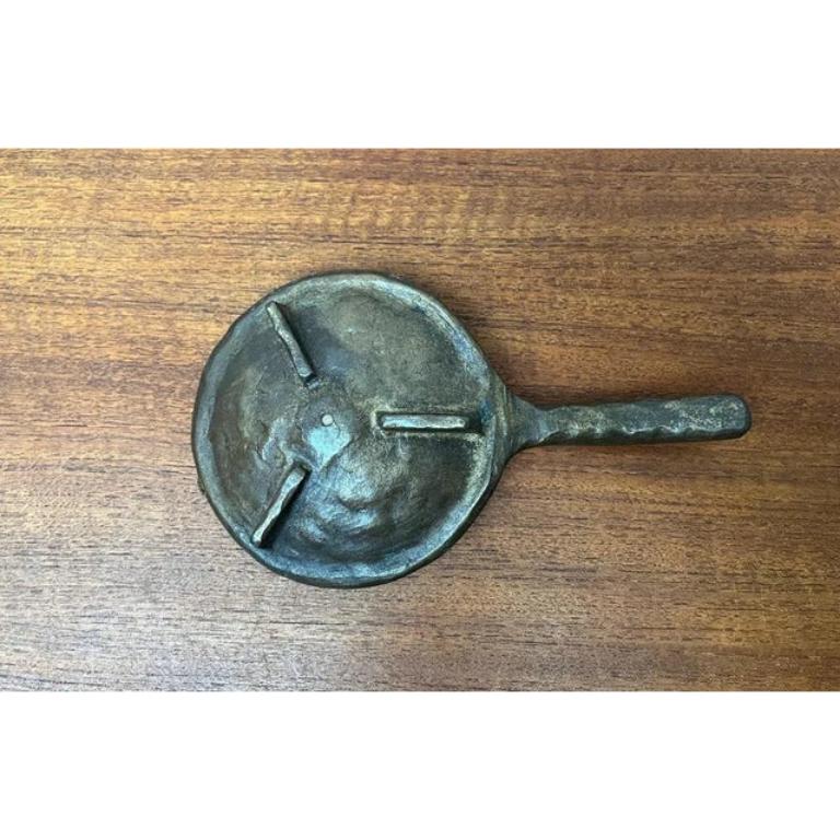20th Century Brutalist Bronze Candleholder 1970s For Sale