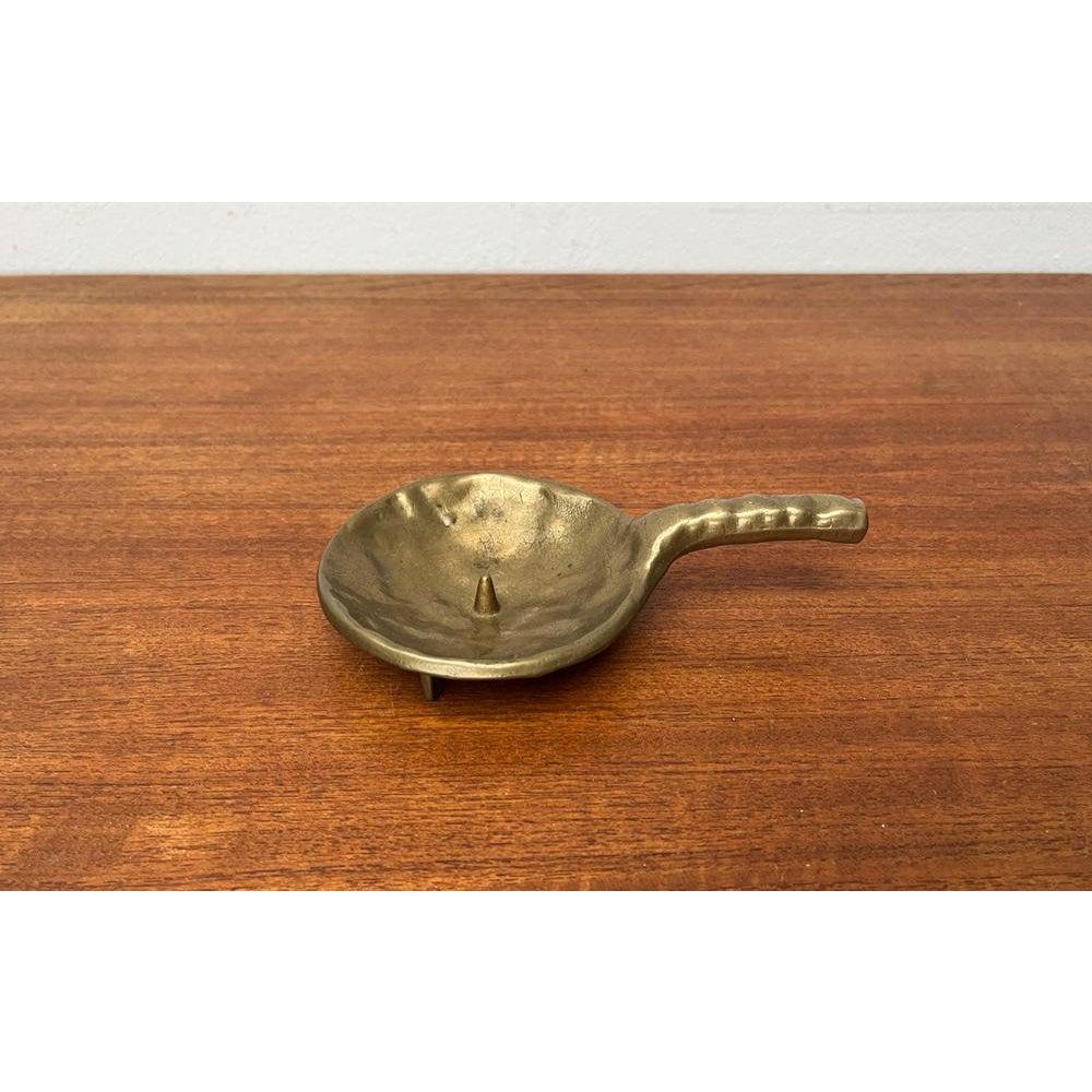 Brutalist Bronze Candleholder, 1970s For Sale 1