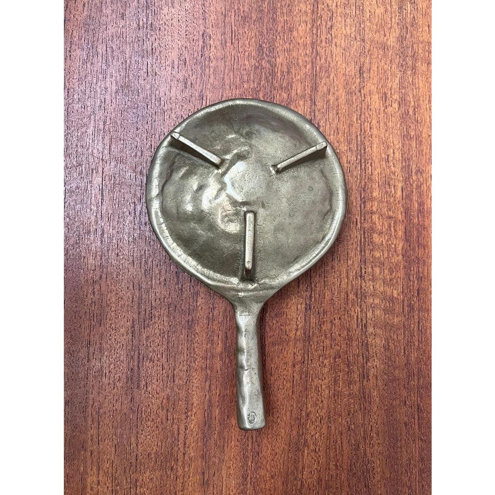 Brutalist Bronze Candleholder, 1970s For Sale 3