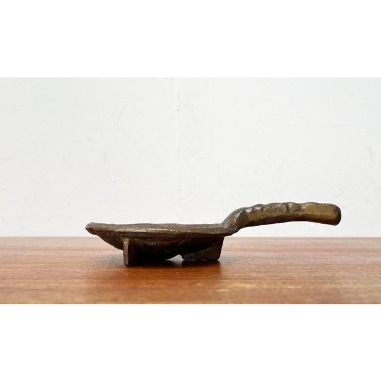 Brutalist Bronze Candleholder 1970s For Sale 4