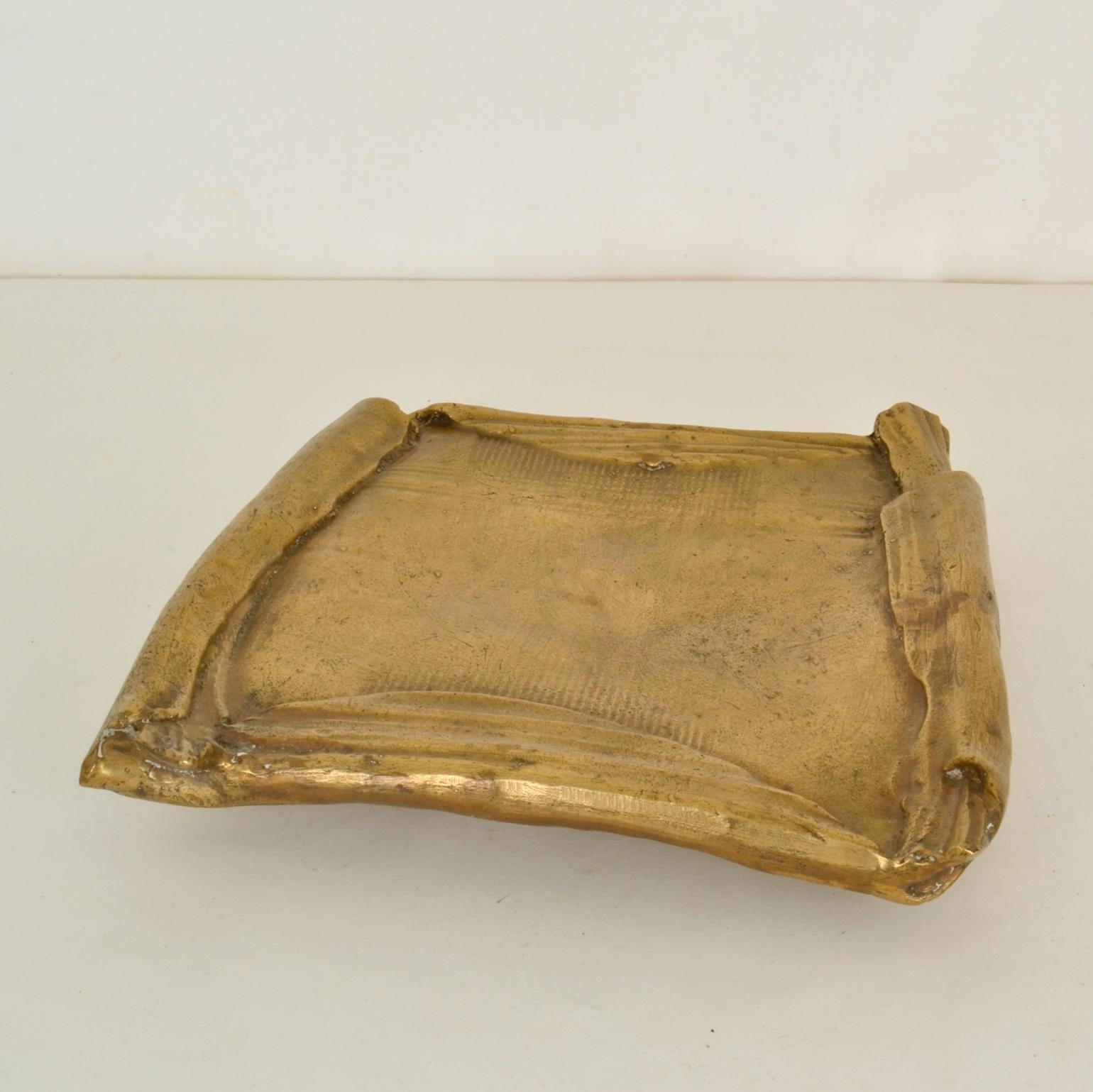 Brutalist Bronze Cast Dish In Excellent Condition In London, GB