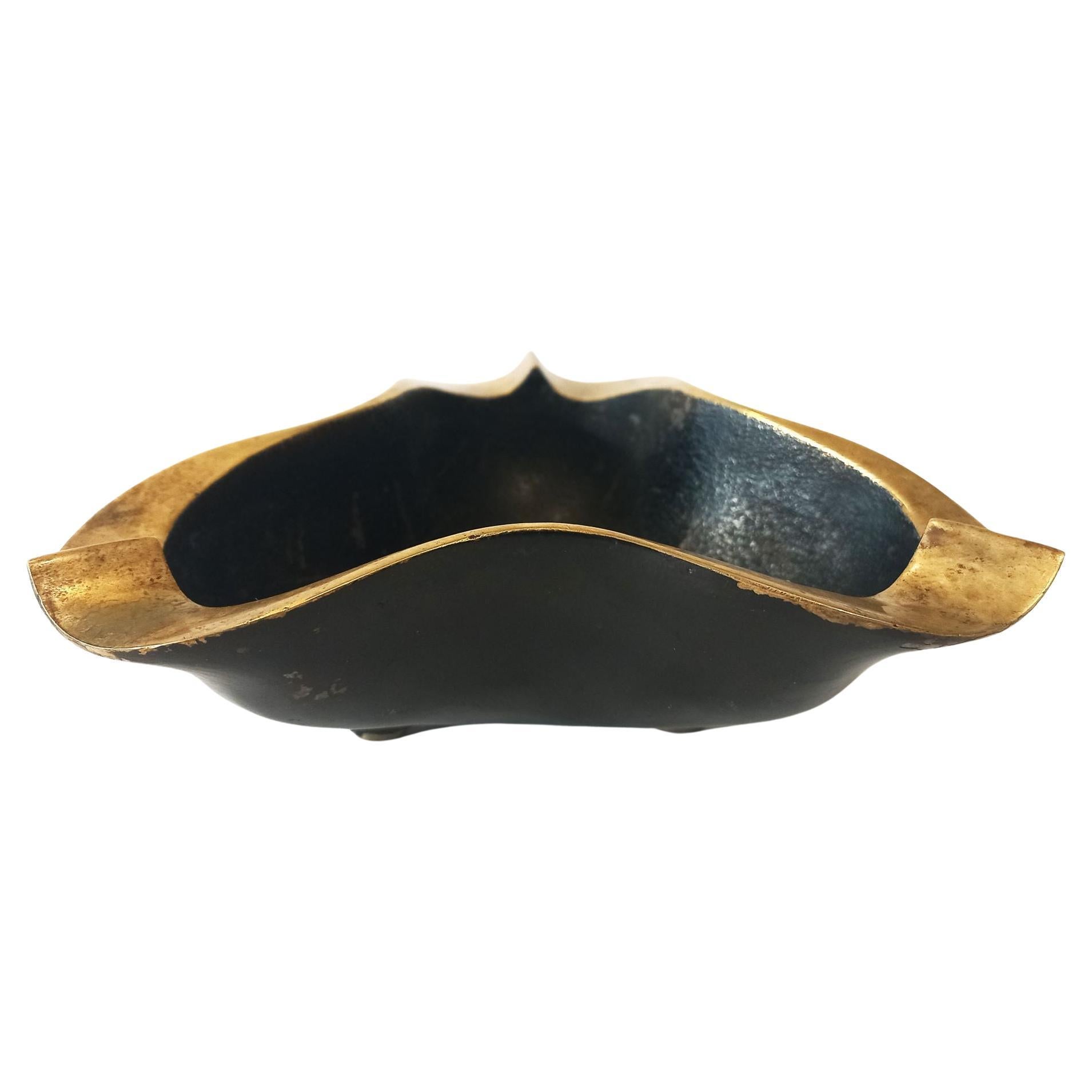 Brutalist bronze cigar ashtray For Sale 2
