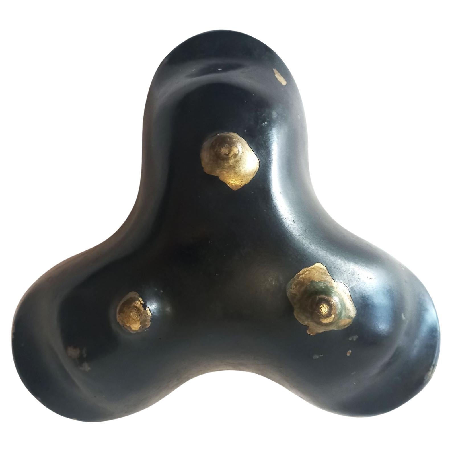 Brutalist bronze cigar ashtray For Sale 4