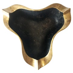 Brutalist bronze cigar ashtray