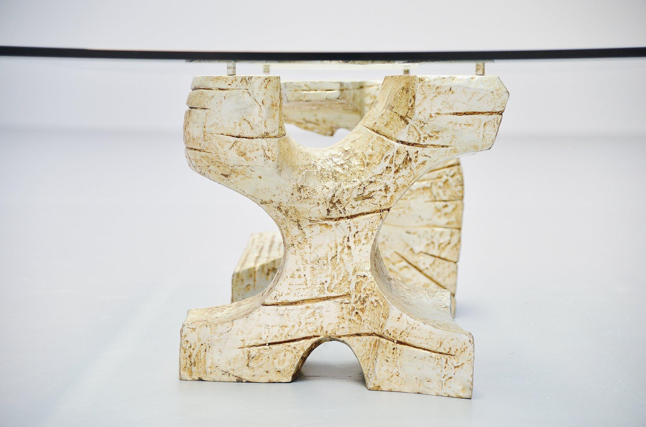 Late 20th Century Brutalist Bronze Coffee Table, Spain, 1970
