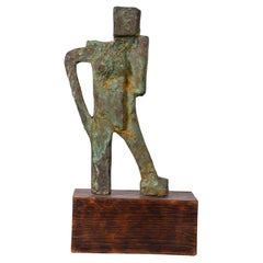 Brutalist Bronze Figural Sculpture