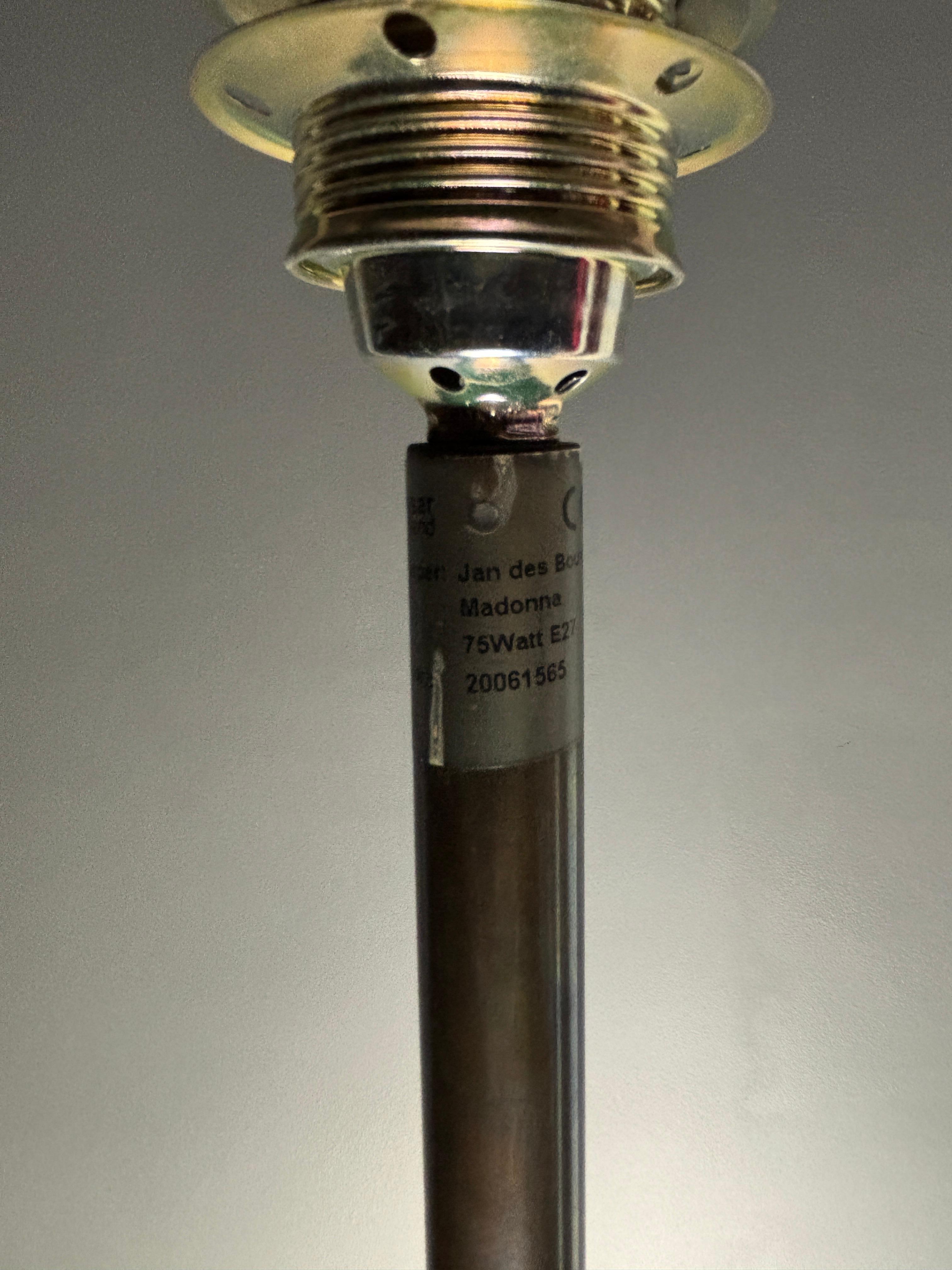 Brutalist bronze floor lamp, Dutch design 1990s by Jan des Bouvrie for Quasar For Sale 7