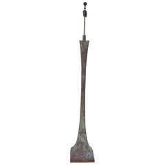 Brutalist Bronze Floor Lamp Verdigris Patina Stewart Ross James for Hansen 1970s