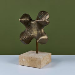 Brutalist Bronze Mounted Sculpture