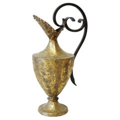 Brutalist Bronze Pitcher by Max Bré, France, circa 1970