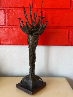 Brutalist Bronze Sculpture by Ralph Tazian