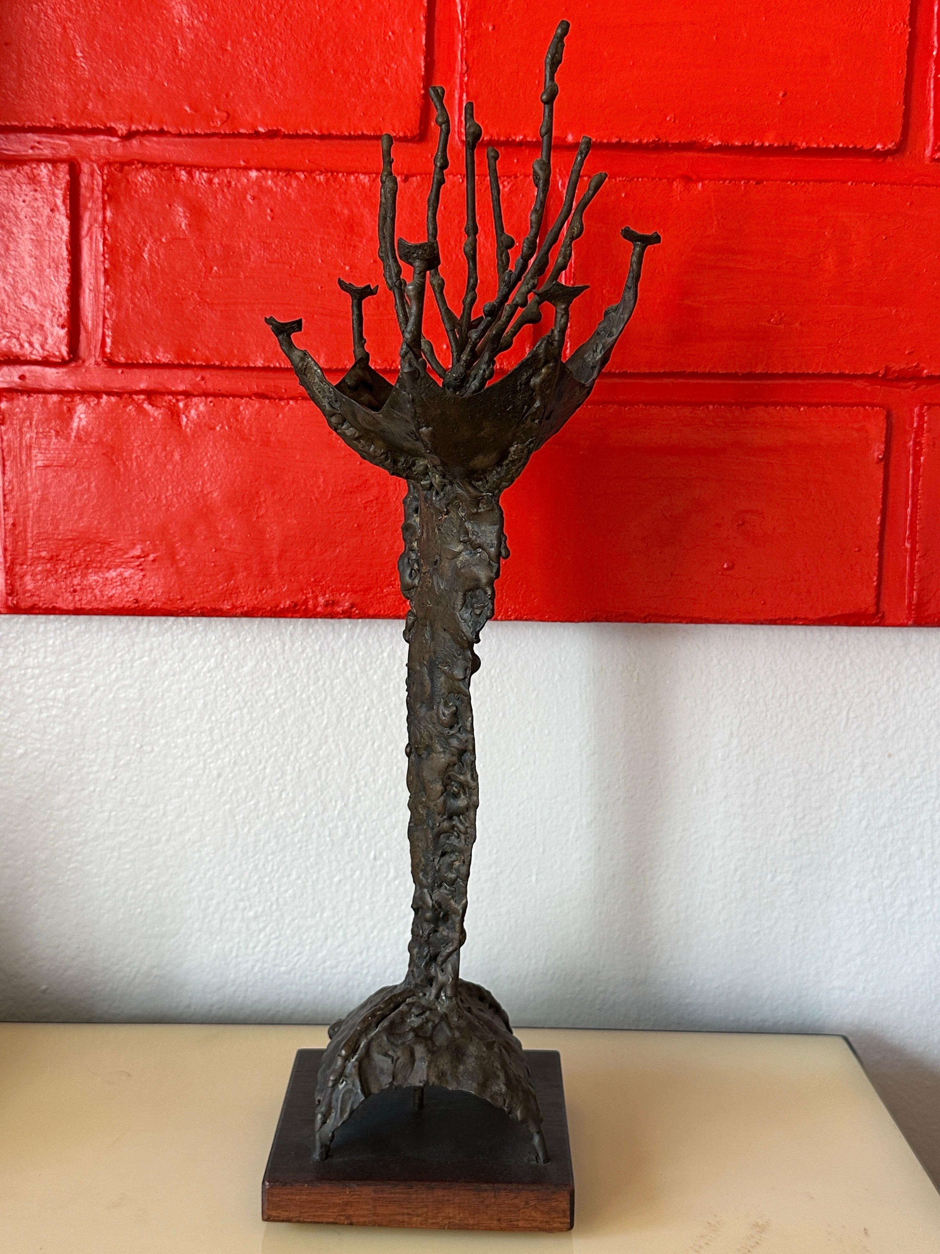 Brutalismo Scultura brutalista in bronzo di Ralph Tazian in vendita