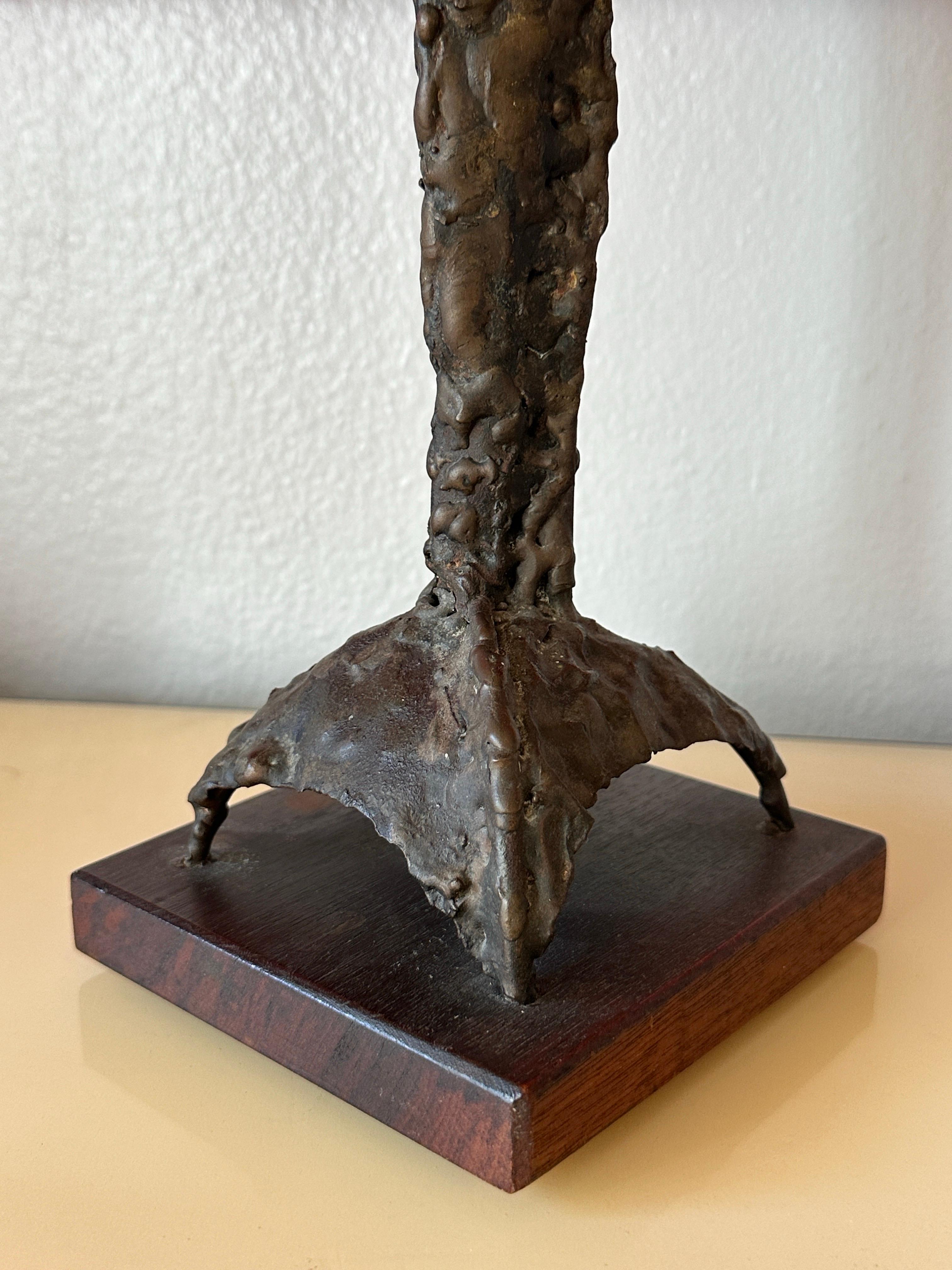 Scultura brutalista in bronzo di Ralph Tazian In condizioni buone in vendita a North Hollywood, CA