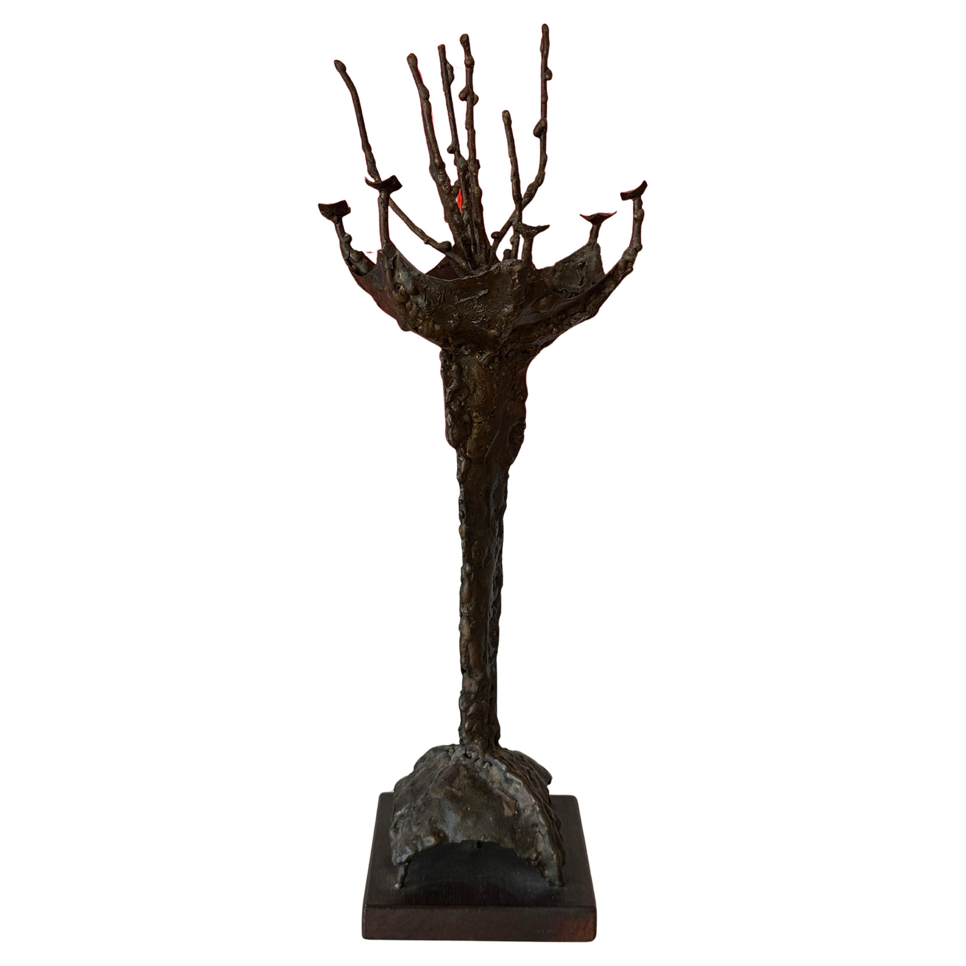 Brutalistische Bronzeskulptur des Brutalismus von Ralph Tazian