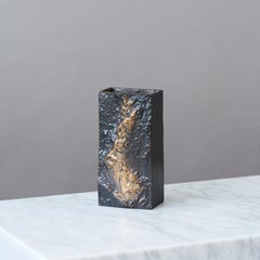 Brutalist Bronze Vase by Kaj Blomqvist for Rakennusvaline, Finland, 1960s
