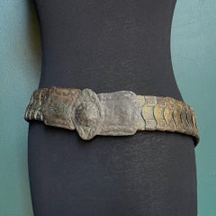 Brutalist Bronze & Velvet Belt