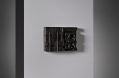 Brutalist Bronze Wall Relief, 1960s