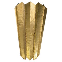 Applique murale en bronze brutaliste de Larry Lubow