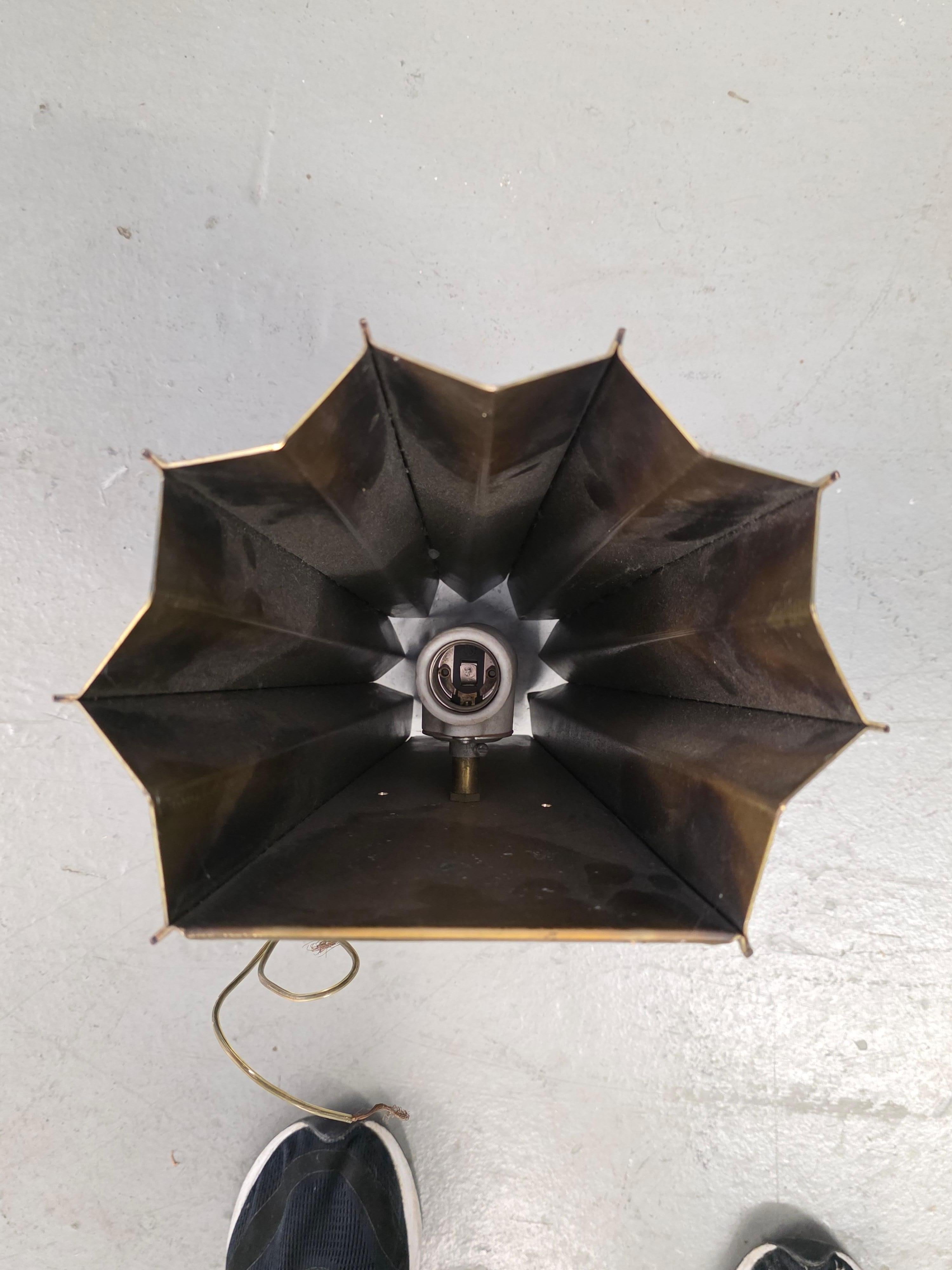 Brutalistischer bronze wandleuchter von Larry Lubow im Angebot 2