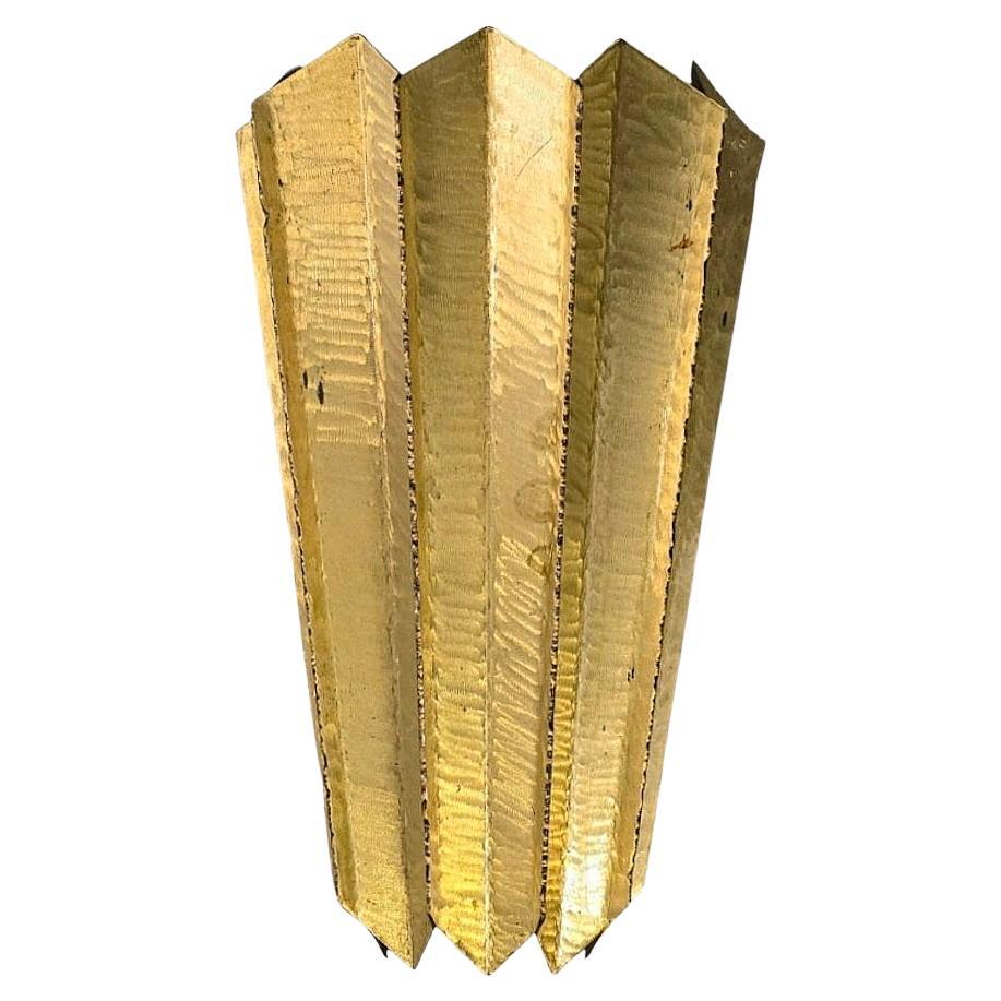 Brutalistischer bronze wandleuchter von Larry Lubow im Angebot