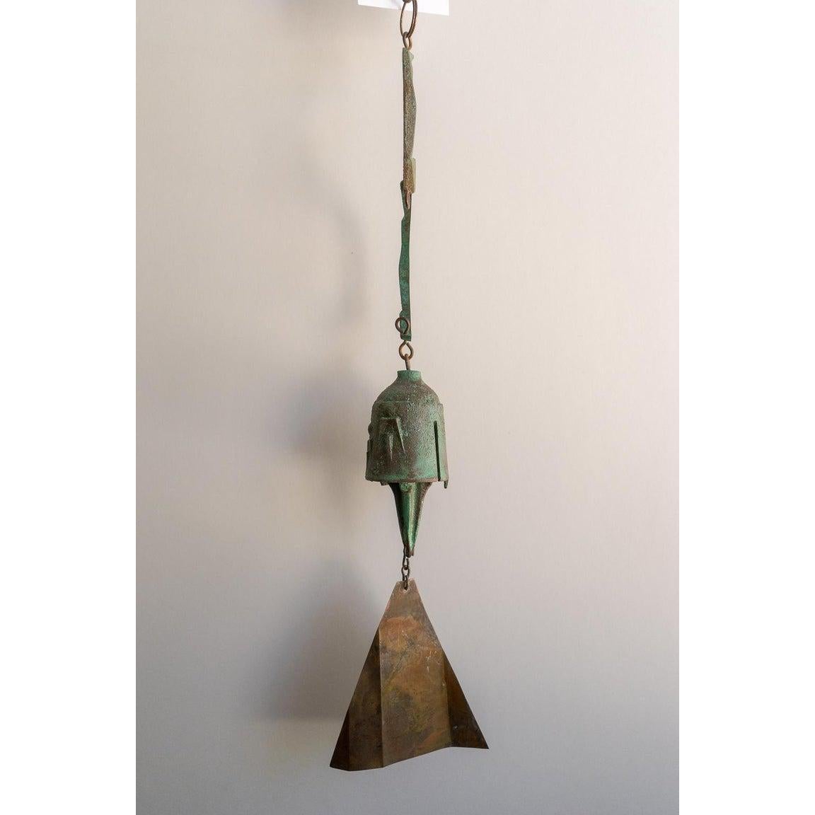 Brutalist Bronze Wind Chime by Paolo Soleri 3