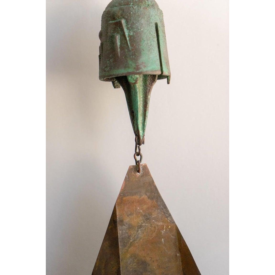 Brutalist Bronze Wind Chime by Paolo Soleri 4