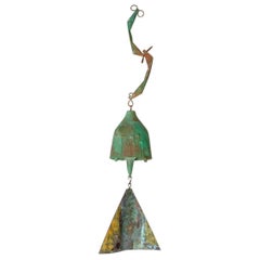 Brutalist Bronze Wind Chime by Paolo Soleri
