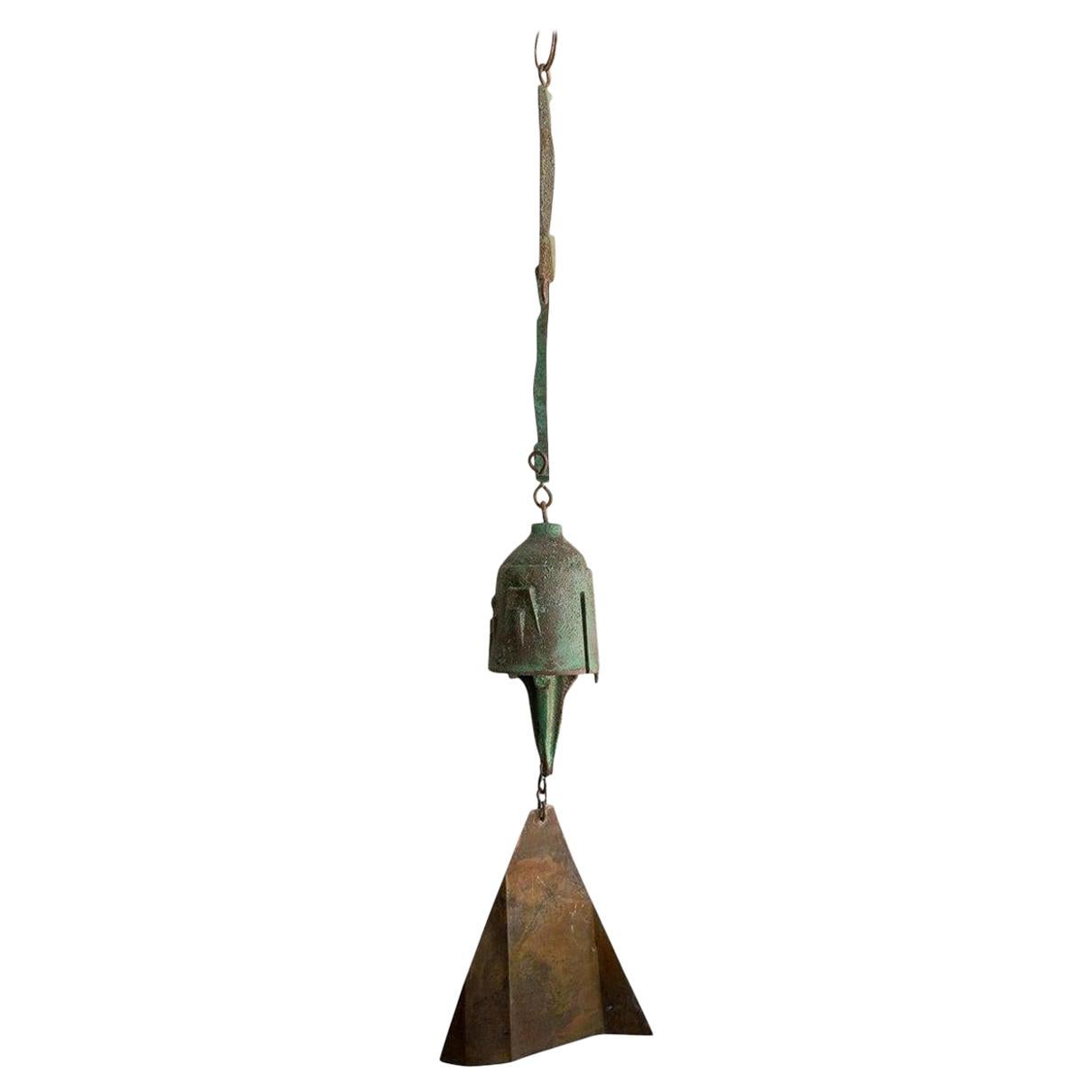 Brutalist Bronze Wind Chime by Paolo Soleri