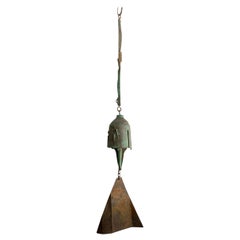 Vintage Brutalist Bronze Wind Chime by Paolo Soleri